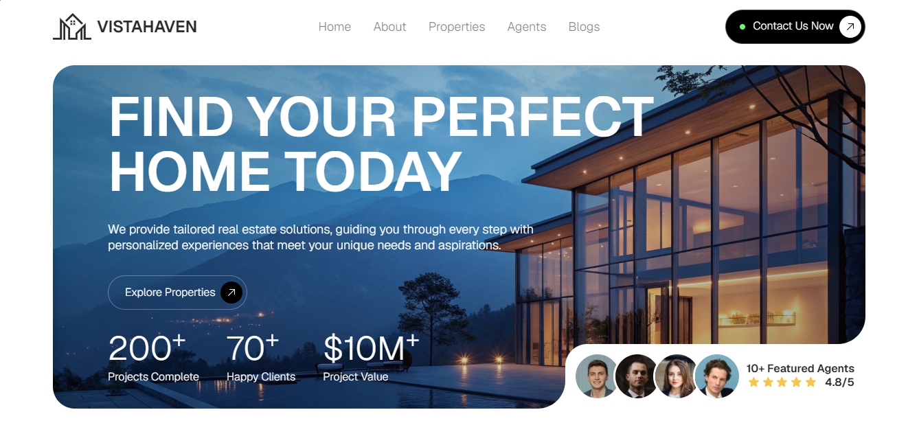 VistaHaven real estate portal
